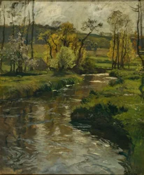 River in Normandy, ca 1896