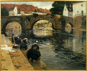 Washerwomen in the Morning at Quimperle