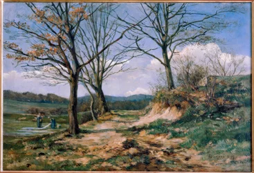 Taunus Landscape with Washerwomen
