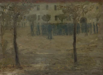 In the Barracks Courtyard