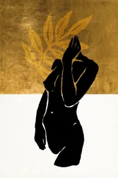 Golden Leaves Nude