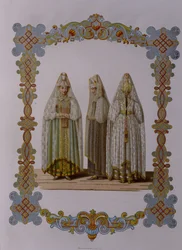 Costumes of Maidens from Torzhok From the series Clothing of the Russian state