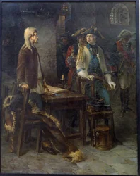 Emperor Peter III visiting Ivan VI Antonovich in the Shlisselburg Fortress in 1762