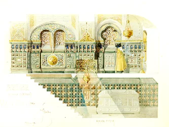 Design for the Lapin family vault in the Danilov Monastery, Moscow