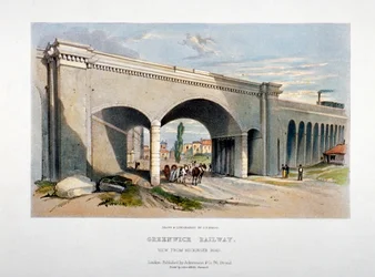 London and Greenwich Railway Bridge over the Neckinger Road, Bermondsey, London
