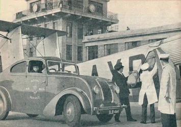 Loading Mails on Board an Imperial Airways Liner at Croydon Airport, c. 1936-1937