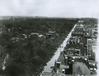 Fifth Avenue, looking north from the roof of the Metropolitan Club in 61st Street, New York City