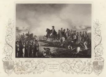 Duke of Wellington and his staff at Waterloo