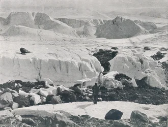 Crevassed Ice at Entrance to Priestley Glacier