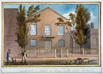 Methodist Chapel, Great Suffolk Street, Southwark, London, 1825