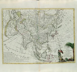 Asia divided into its main states