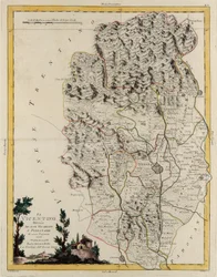 Land area of the State of the Veneto, engraving by G. Zuliani from 