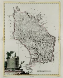 Territory of Pisa, Engraving by G. Zuliani from the Newest Atlas