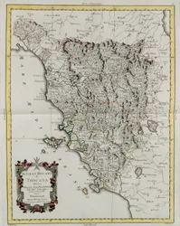 The Grand Duchy of Tuscany, engraving by G. Zuliani from 
