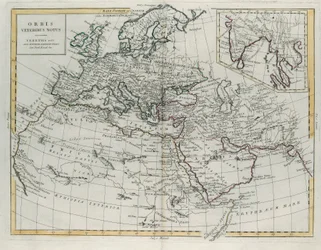 World Known to the Ancients, engraving by G. Zuliani taken from Tome IV of the Newest Atlas published in Venice in 1785 by Antonio Zatta, Private Collection