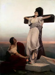 Christian Martyr on the Cross, Saint Julia