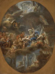 Nobility Offering the Imperial Russian Children to Minerva