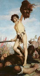 David Victorious Over Goliath, 1876