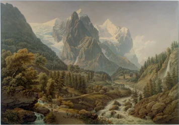 Wetterhorn and Rosenlaui