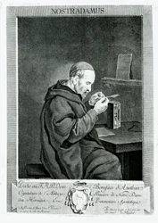 Portrait of Michel Nostradamus Engraved by Christian von Mechel