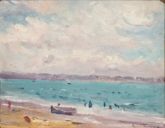 The beach at St Malo, 1881-1935