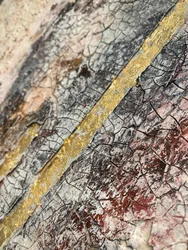Golden Cracked Texture