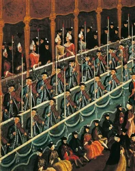 Meal at San Benedetto Theatre in Honour of Dukes of North, Close-up