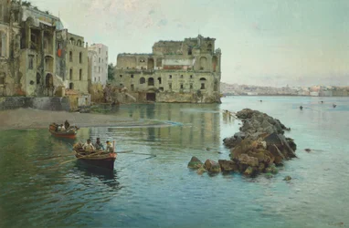 Marina near palazzo Donn Anna in Naples