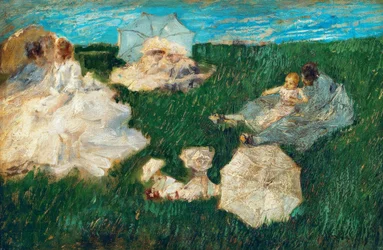 Woman with Children in the Garden, 1896