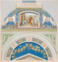 Lunette and Vault Field with Abraham and the Three Angels