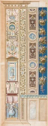 Pilaster Loggia IV (Decoration, in which the Genius of Fame sits)