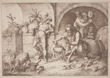 Chiron Teaches Magic to Achilles