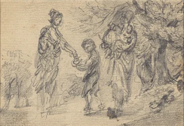 Landscape with Two Women and Child