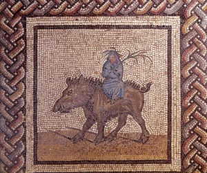 Gallo Roman Art: Mosaic Paving Representing a Rustic Calendar