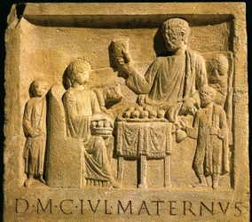 Relief Portraying Feast, Roman Civilization