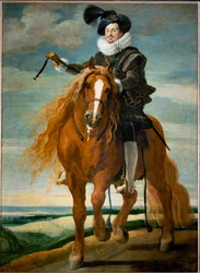 Equestrian Portrait of Don Diego Messia Felipe de Guzman, Marques de Leganes