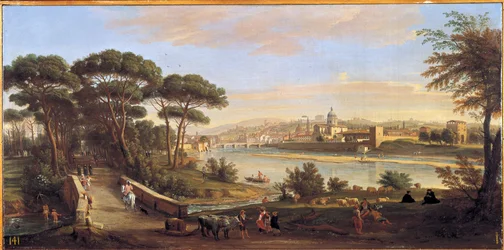 View of the Oltrarno in Florence from the Cascine