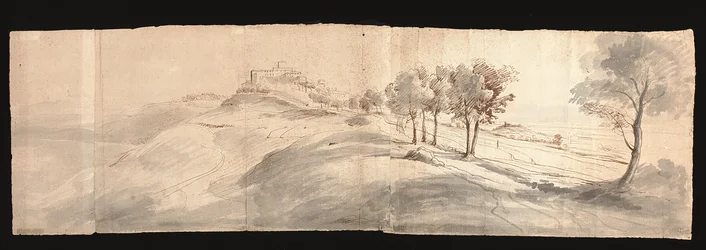 View of the Roman Countryside, Near Castel Gandolfo