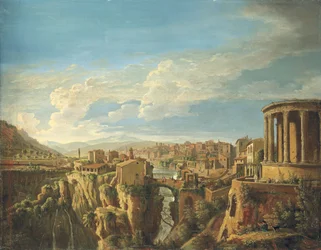 A View of Tivoli with the Temple of Vesta