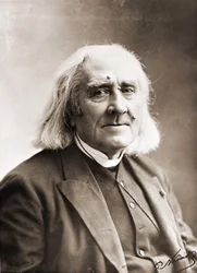 Portrait of Franz Liszt by Nadar. 19th century photograph