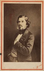 Portrait of Eugene Delacroix 1798-1863, 1858