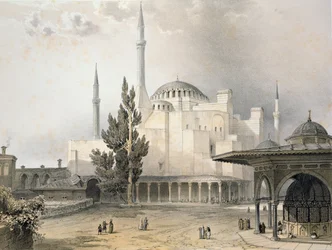 Courtyard of Hagia Sophia (plate 15)