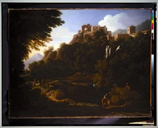 Landscape - A Waterfall in the Roman Campagna
