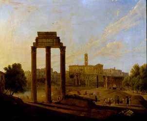 Rome: View of the Forum Looking Towards the Capitol