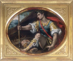 Leader wearing laurels and holding a lance, conserved at the Galleria Estense in Modena