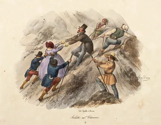 The climb to Mount Vesuvius