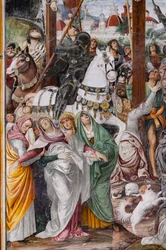 Detail of the Crucifixion, from The life and the Passion of Christ