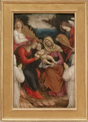 Madonna and Child, St Anne and Donors, 1508-09