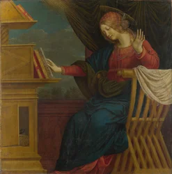 The Virgin Mary Panel from an Altarpiece: The Annunciation