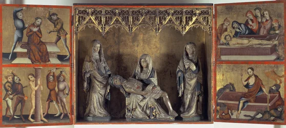 Altarpiece depicting the Lamentation and the Passion of Christ (Altar of St. Elizabeth Thuringia)